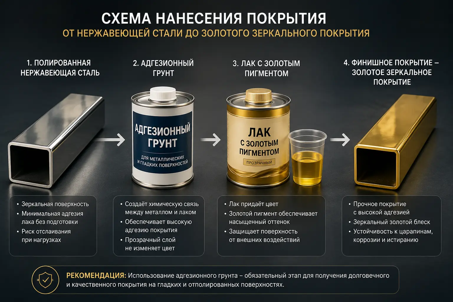 Адгезионный грунт для зеркал и металлизации Tehno-Chrome